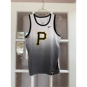 Nike Pittsburgh Pirates White & Black Ombré Tank Top Baseball MLB